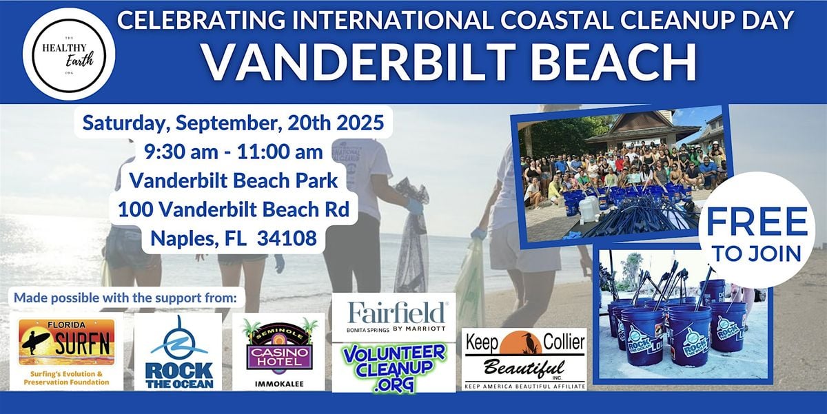 Vanderbilt Beach Cleanup, 20 September | Event in Naples | AllEvents