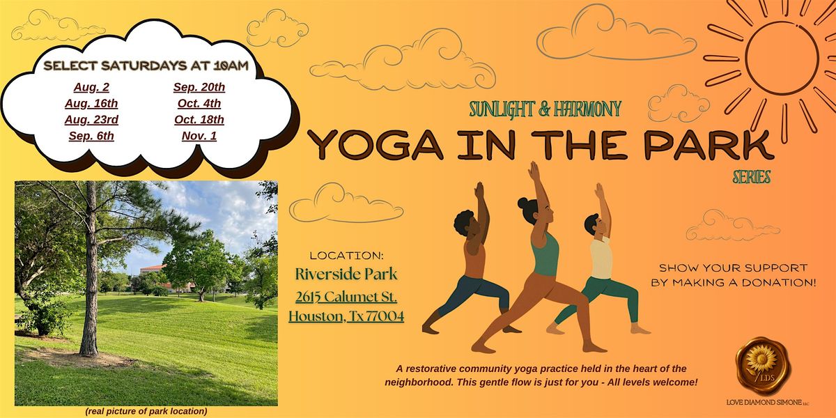 Sunlight & Harmony - Community Yoga In the Park, 2 August | Event in Houston | AllEvents