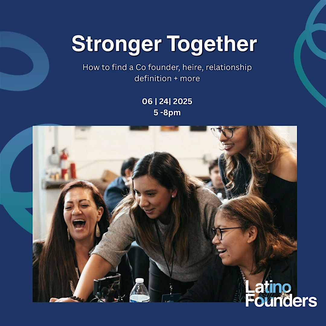 Stronger Together: Building Powerful Co-Founder & Team Relationships, 27 June | Event in Portland | AllEvents