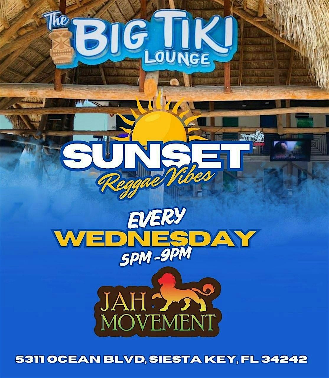 Jah Movement @ The Big Tiki Lounge, 5311 Ocean Boulevard, Siesta Key ...