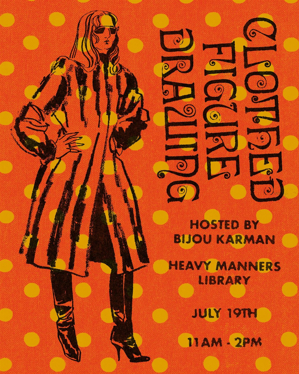 Clothed Figure Drawing at Heavy Manners Hosted by Bijou Karman (7/19), 19 July | Event in Los Angeles | AllEvents
