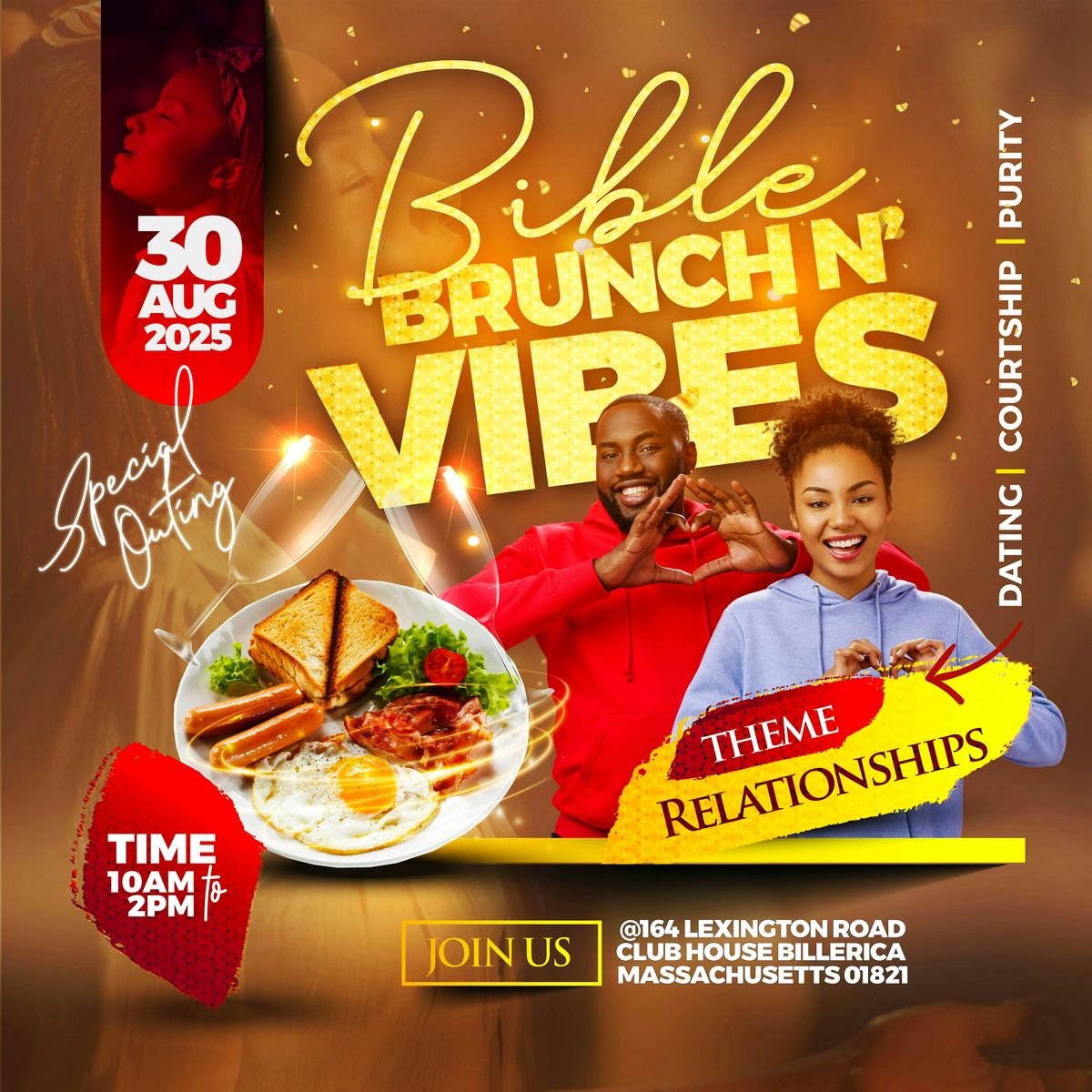 Bible , Brunch n’ Vibes, 30 August | Event in Billerica | AllEvents