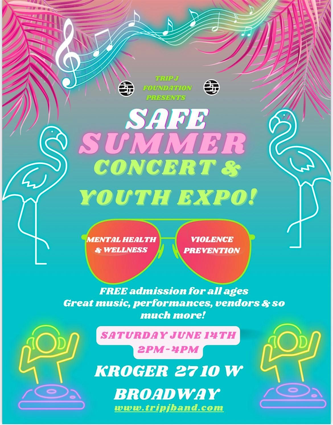 Trip J Foundation Safe Summer Concert & Youth Expo, 14 June | Event in Louisville | AllEvents