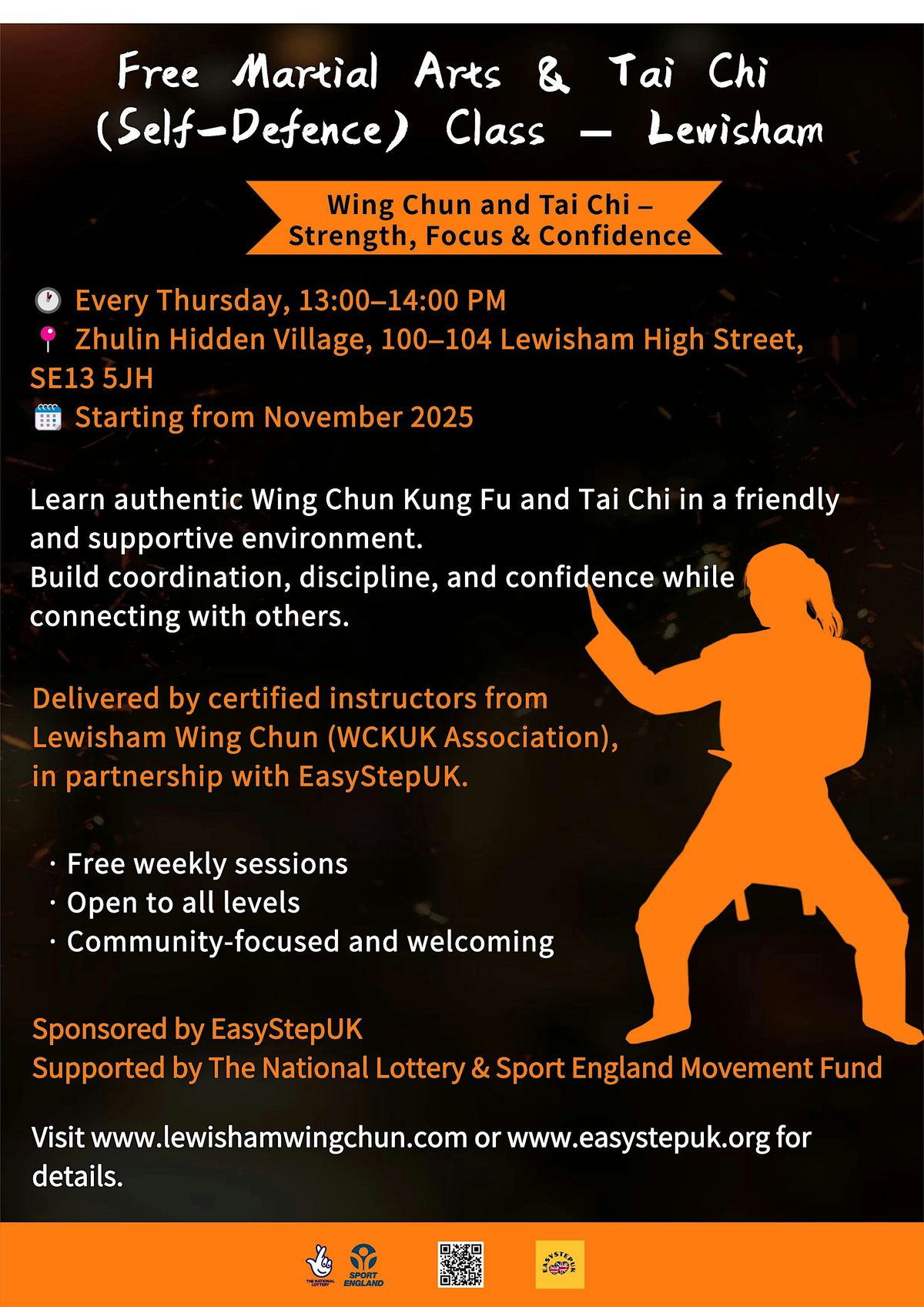 Free Martial Arts & Tai Chi (Self-Defence) Class – Lewisham, 18 December | Event in London | AllEvents