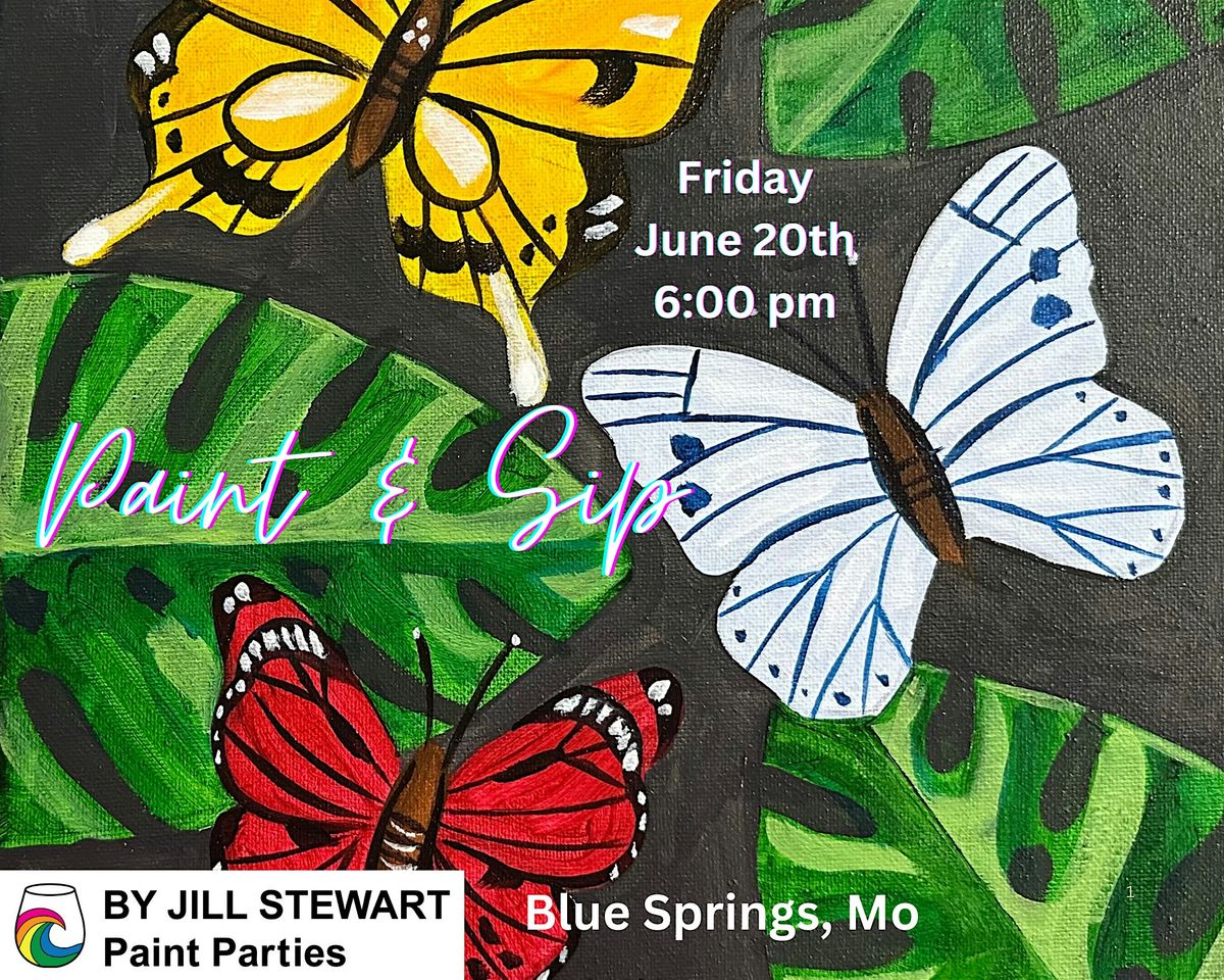 Butterflies Paint Party, 20 June | Event in Blue Springs | AllEvents