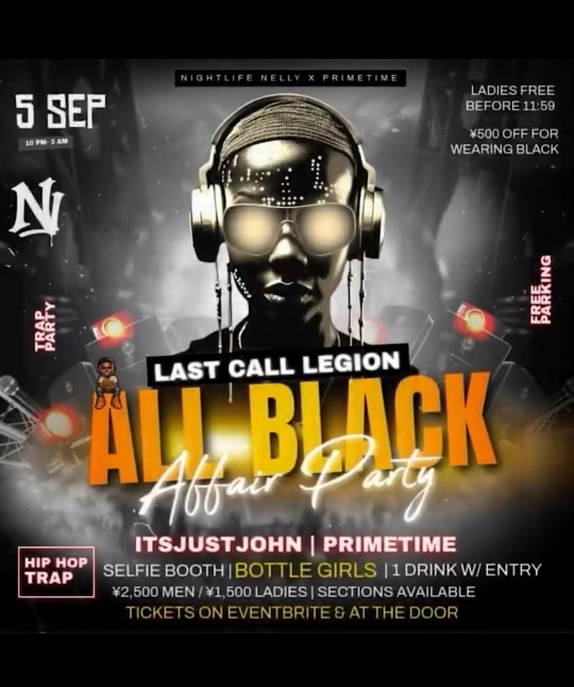 ALL BLACK PARTY, 5 September | Event in Kitanakagusuku | AllEvents
