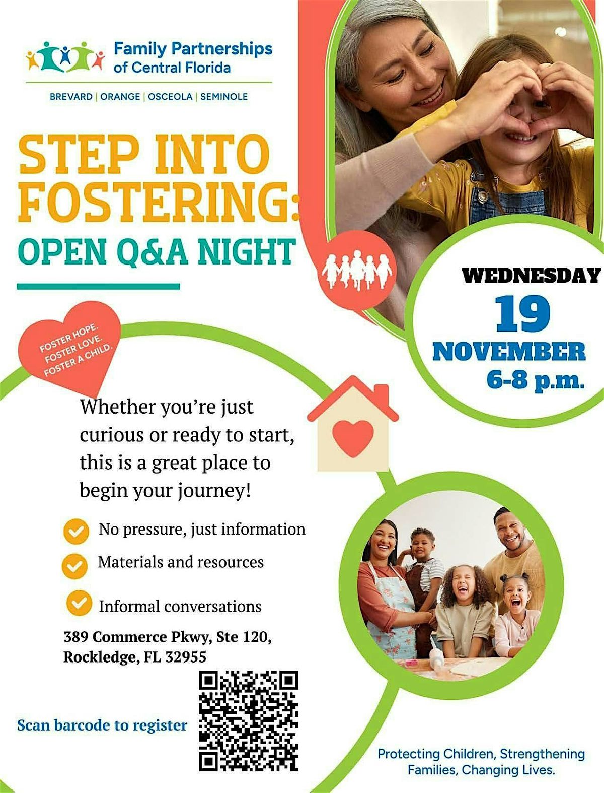 Step Into Fostering Open House Q&A Night, 19 November | Event in Rockledge | AllEvents