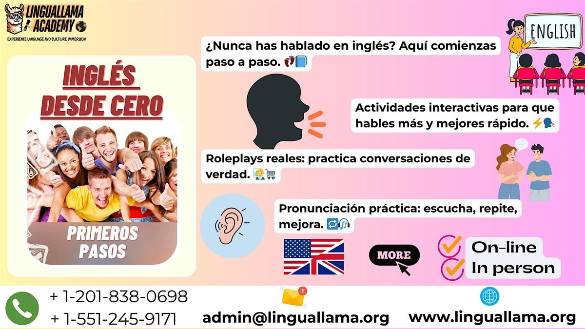 Ingles desde cero | English form cero | Clase de prueba | Event in Hackensack | AllEvents