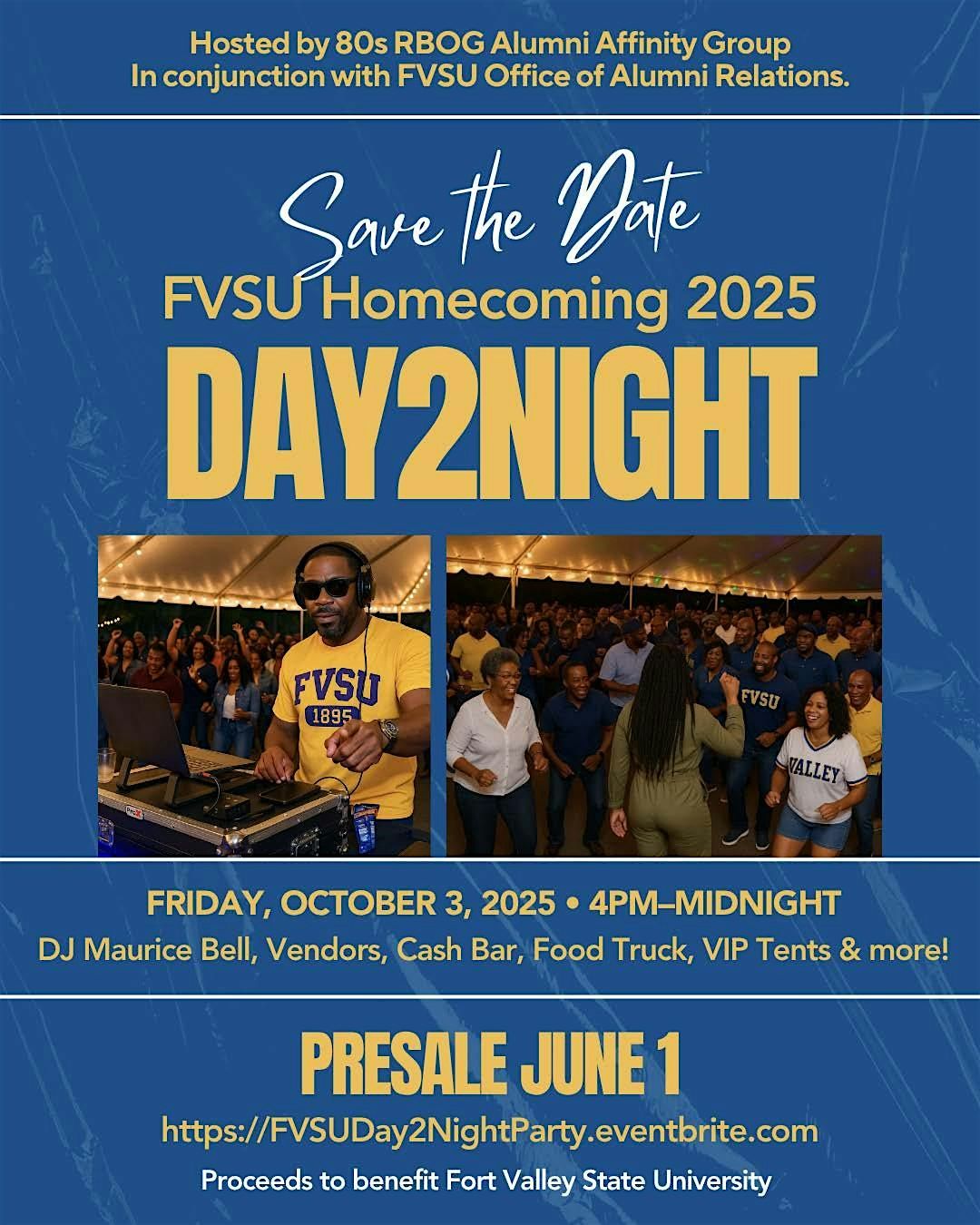 FVSU Alumni Homecoming DAY-2-NIGHT Party 2025, 3 October | Event in Fort Valley | AllEvents