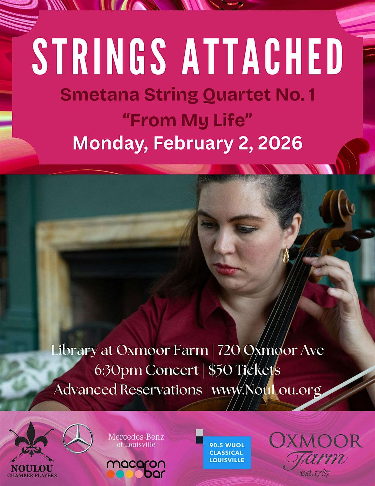 Strings Attached, 2 February | Event in Louisville | AllEvents