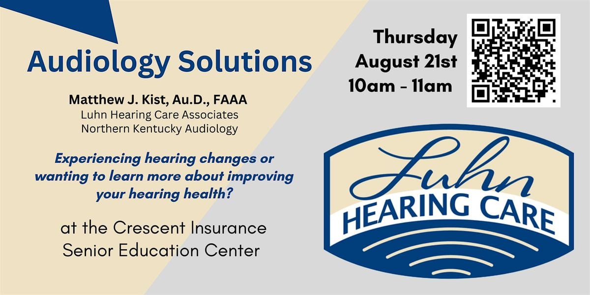 Copy of Audiology Solutions: Understanding Hearing Health, 21 August | Event in Florence | AllEvents