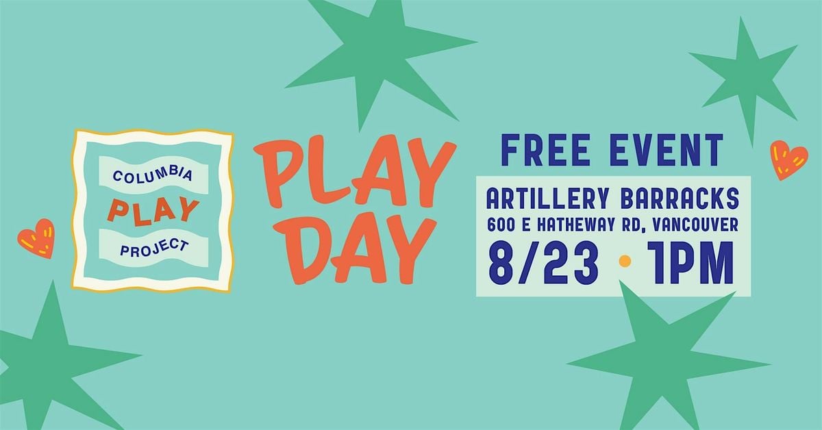 Play Day with Columbia Play Project, 23 August | Event in Vancouver | AllEvents
