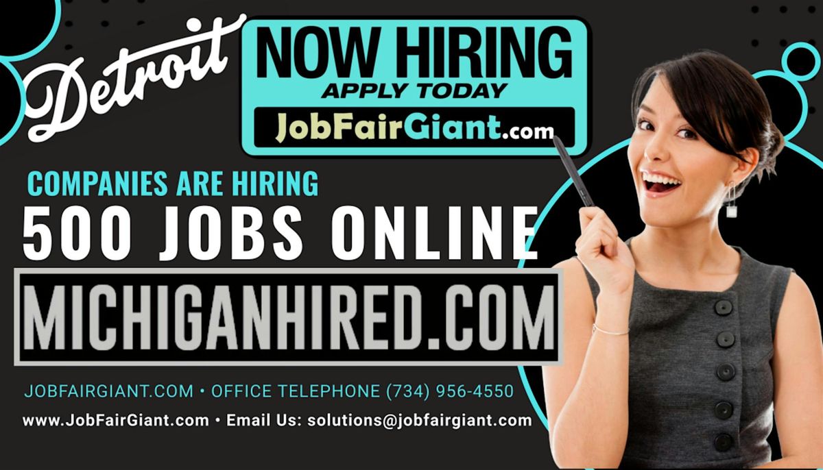 Michigan Hired Job Fair, 18 June | Event in Southfield | AllEvents