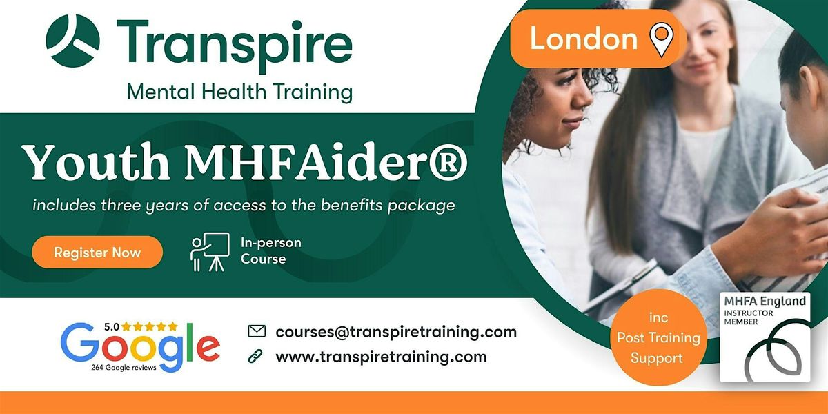 2-Day Youth Mental Health First Aid Course (MHFAider®) - London, 10 February | Event in London | AllEvents