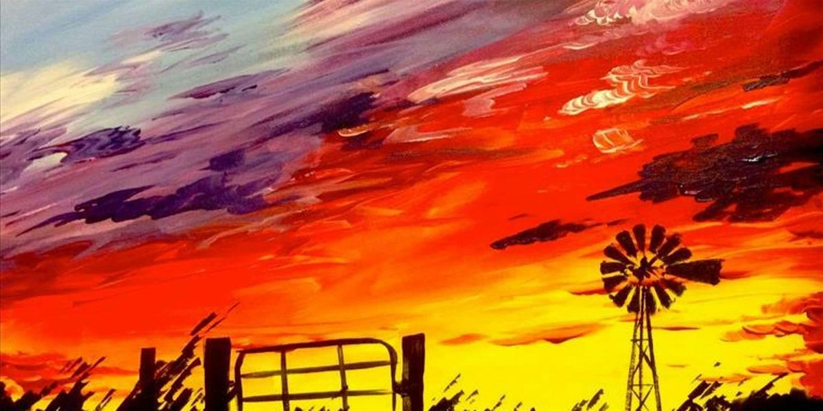 Fiery Sunset Over Granbury - Paint and Sip by Classpop!™, 7 June | Event in San Antonio | AllEvents