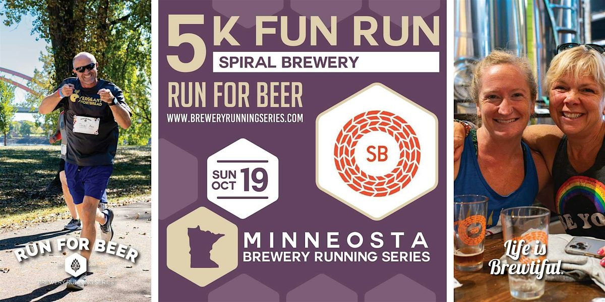 5k Beer Run x  Spiral Brewery | 2025 MN Brewery Running Series, 19 October | Event in Hastings | AllEvents
