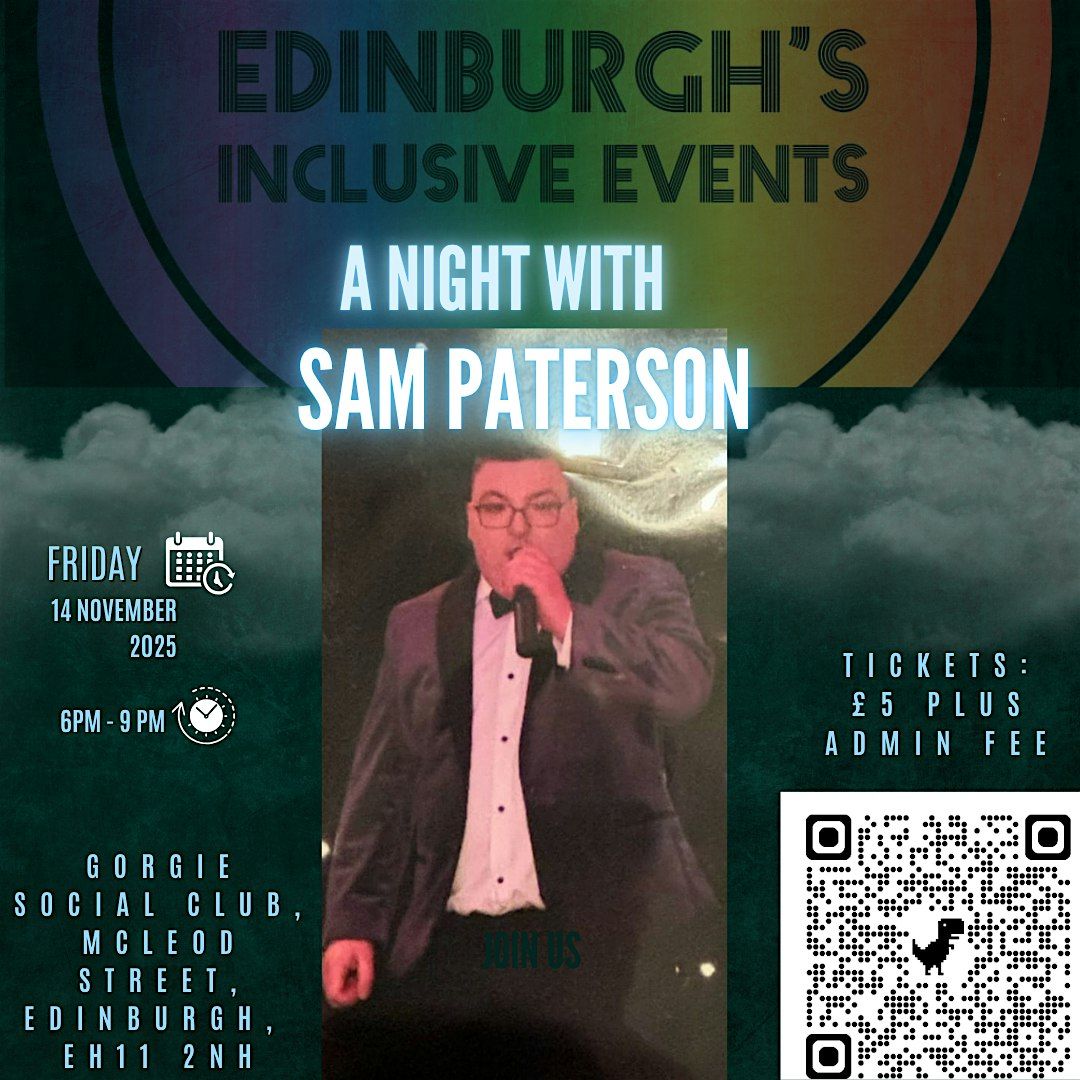 A NIGHT WITH SAM PATERSON, 14 November | Event in Edinburgh | AllEvents