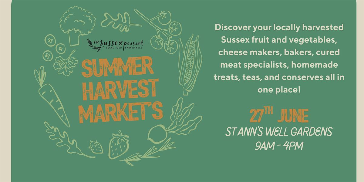 Brighton Summer Harvest Market @ St Ann's Well Gardens, 27 June | Event in Brighton and Hove | AllEvents