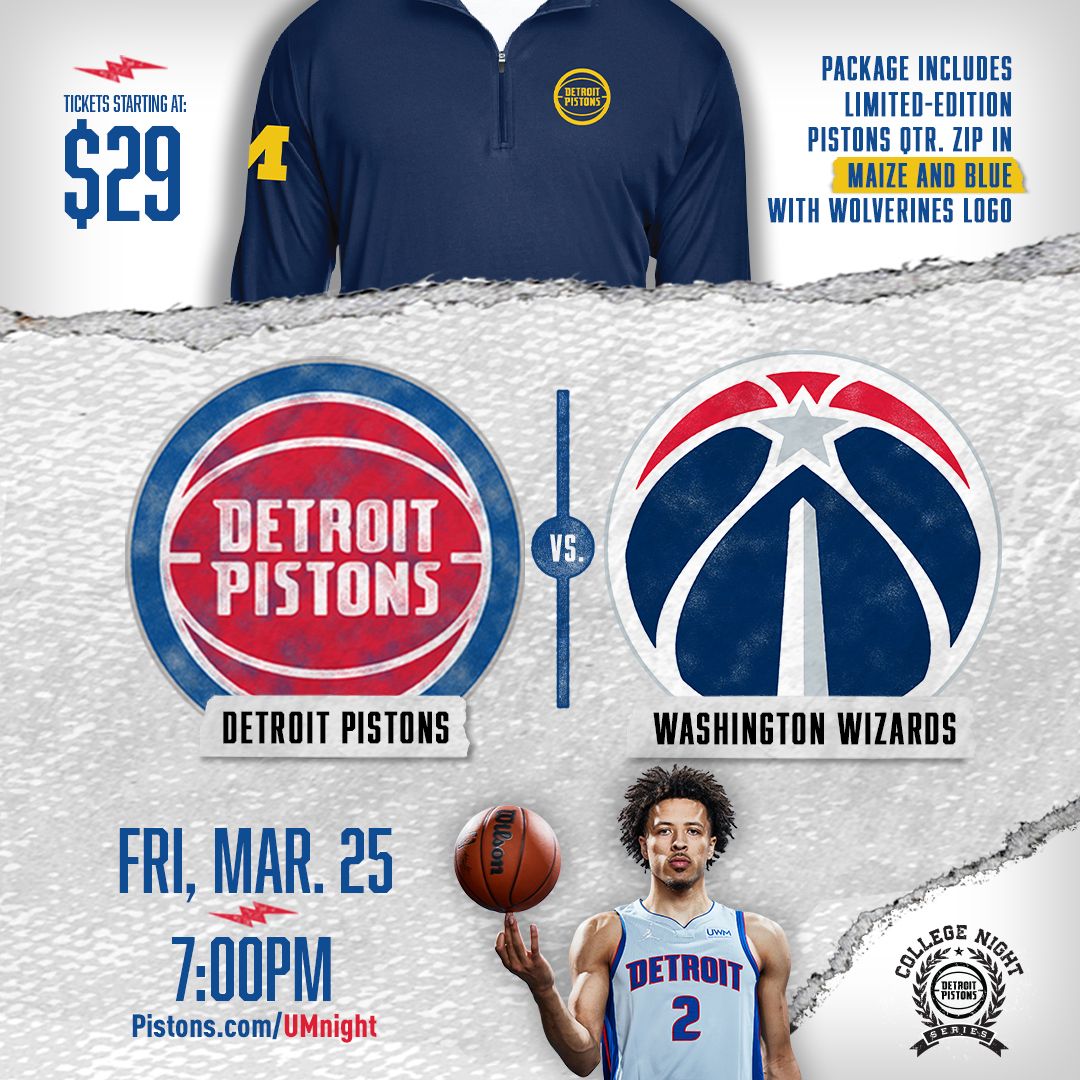 Detroit Pistons at Washington Wizards at Capital One Arena, 17 March | Event in Washington | AllEvents