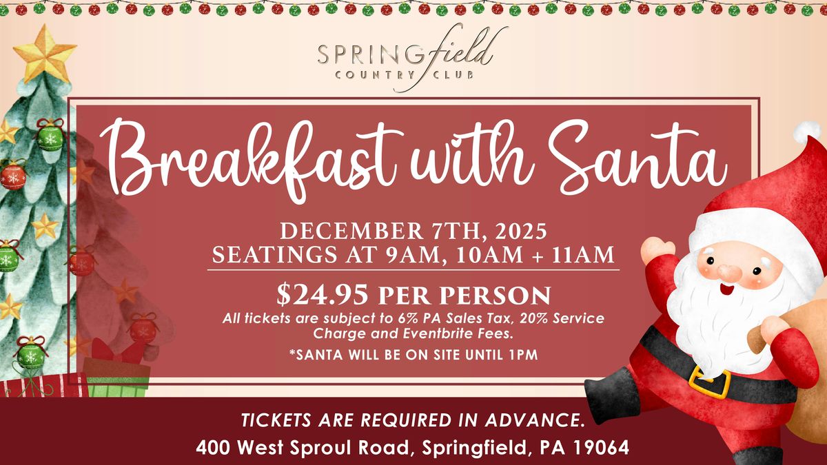 Breakfast with Santa Sunday, December 7th, 7 December | Event in Springfield | AllEvents