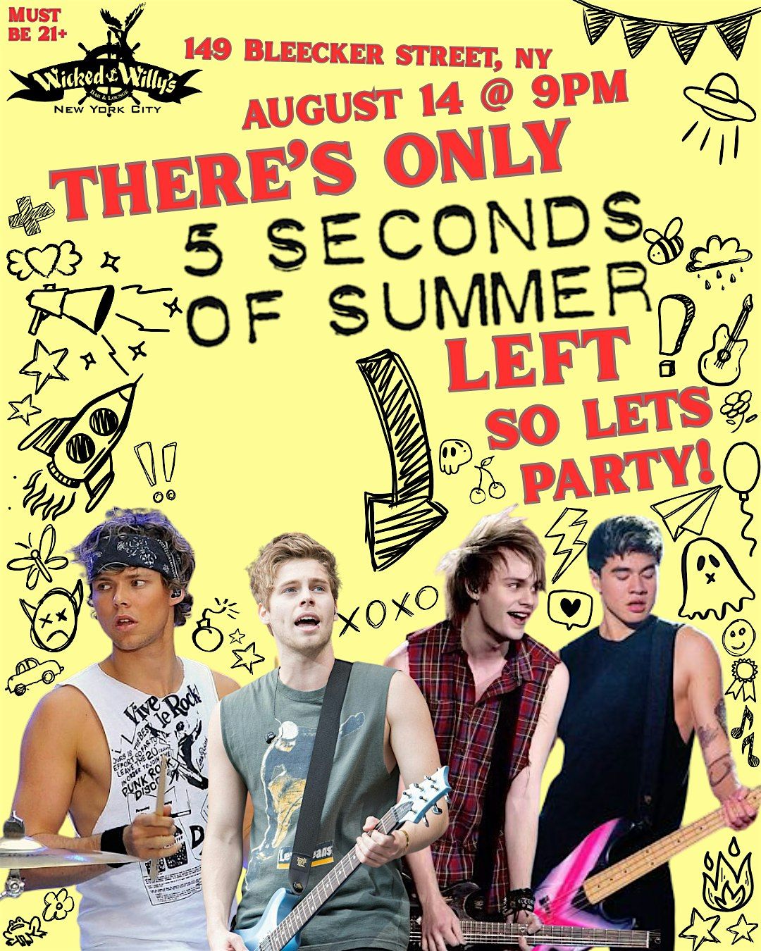 There's 5 Seconds of Summer Left! So Come Party!, 14 August | Event in New York | AllEvents