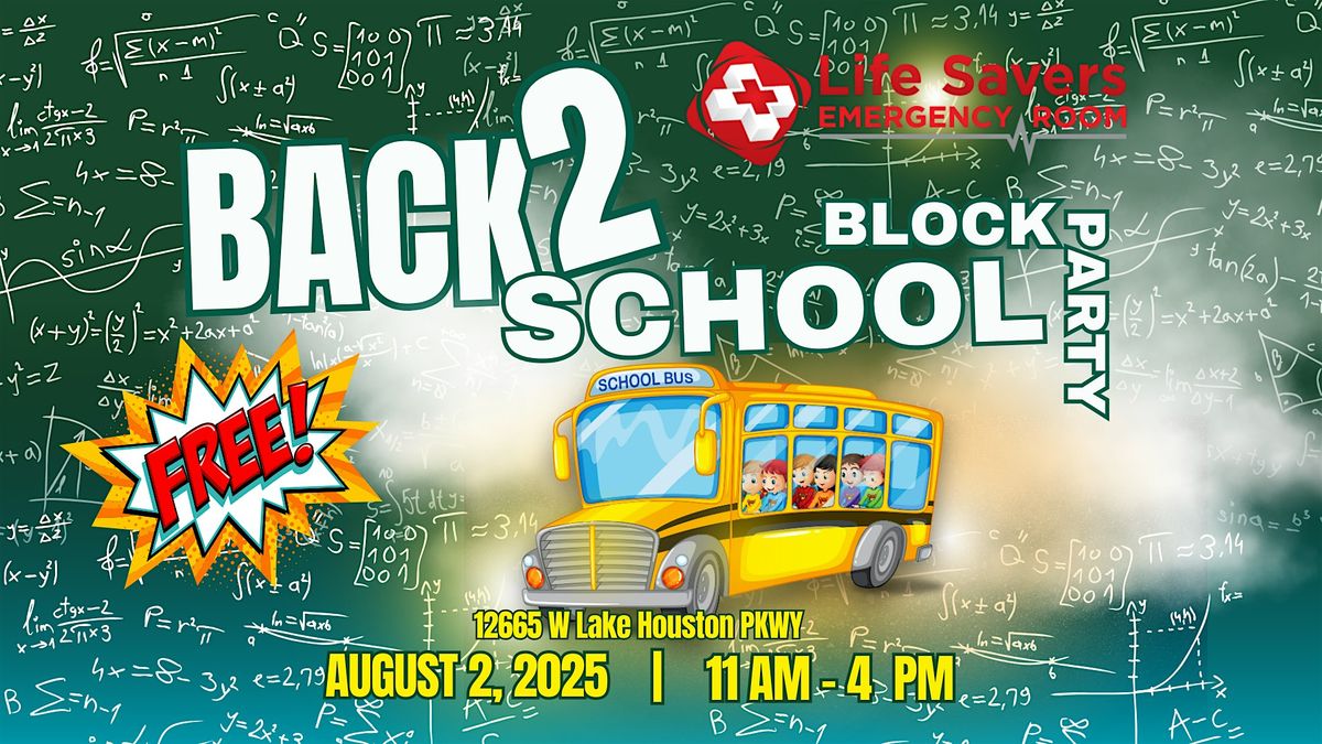 Back2School Block Party, 2 August | Event in Houston | AllEvents