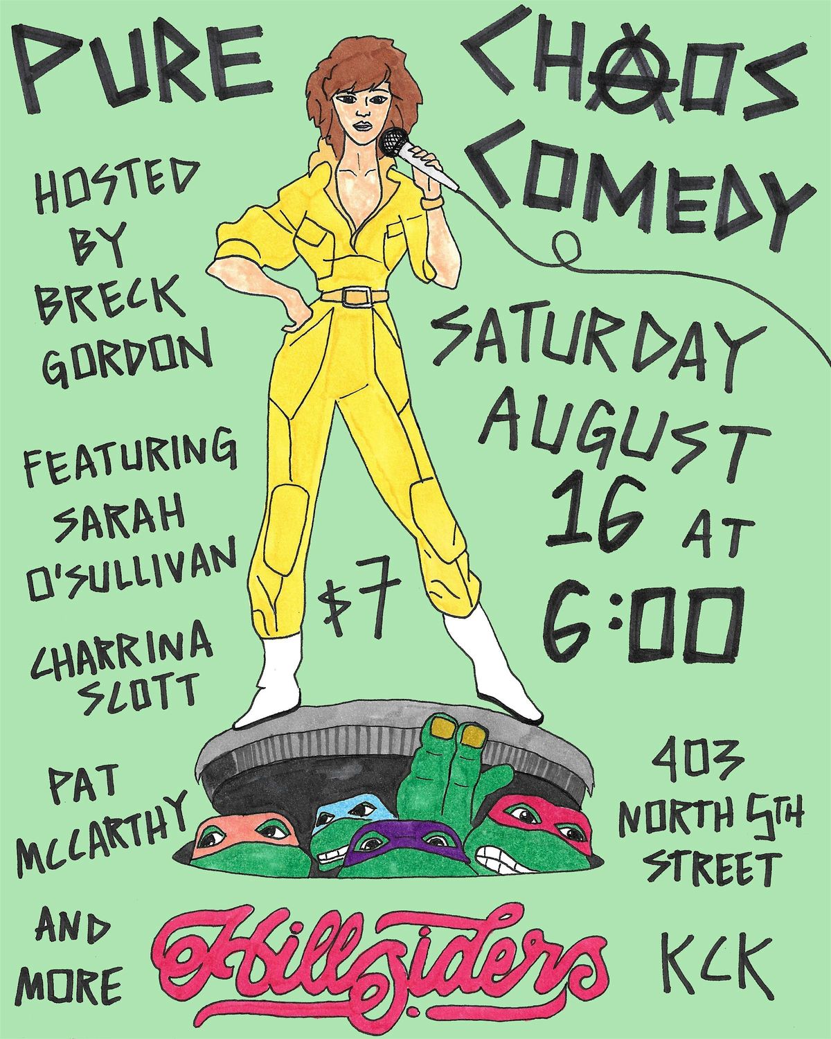 Pure Chaos Comedy at Hillsiders KCK, 21 August | Event in Kansas City | AllEvents