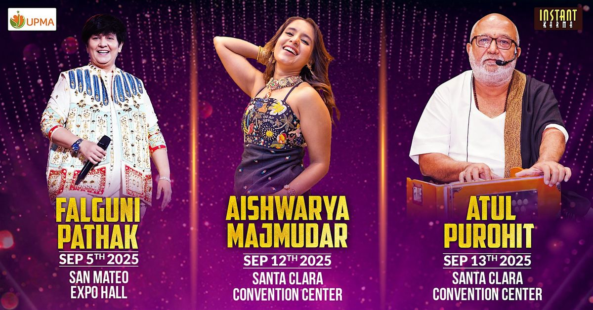 Falguni Pathak, Aishwarya Majumdar and Atul Purohit Dandia and Garba, 5 September | Event in San Mateo | AllEvents
