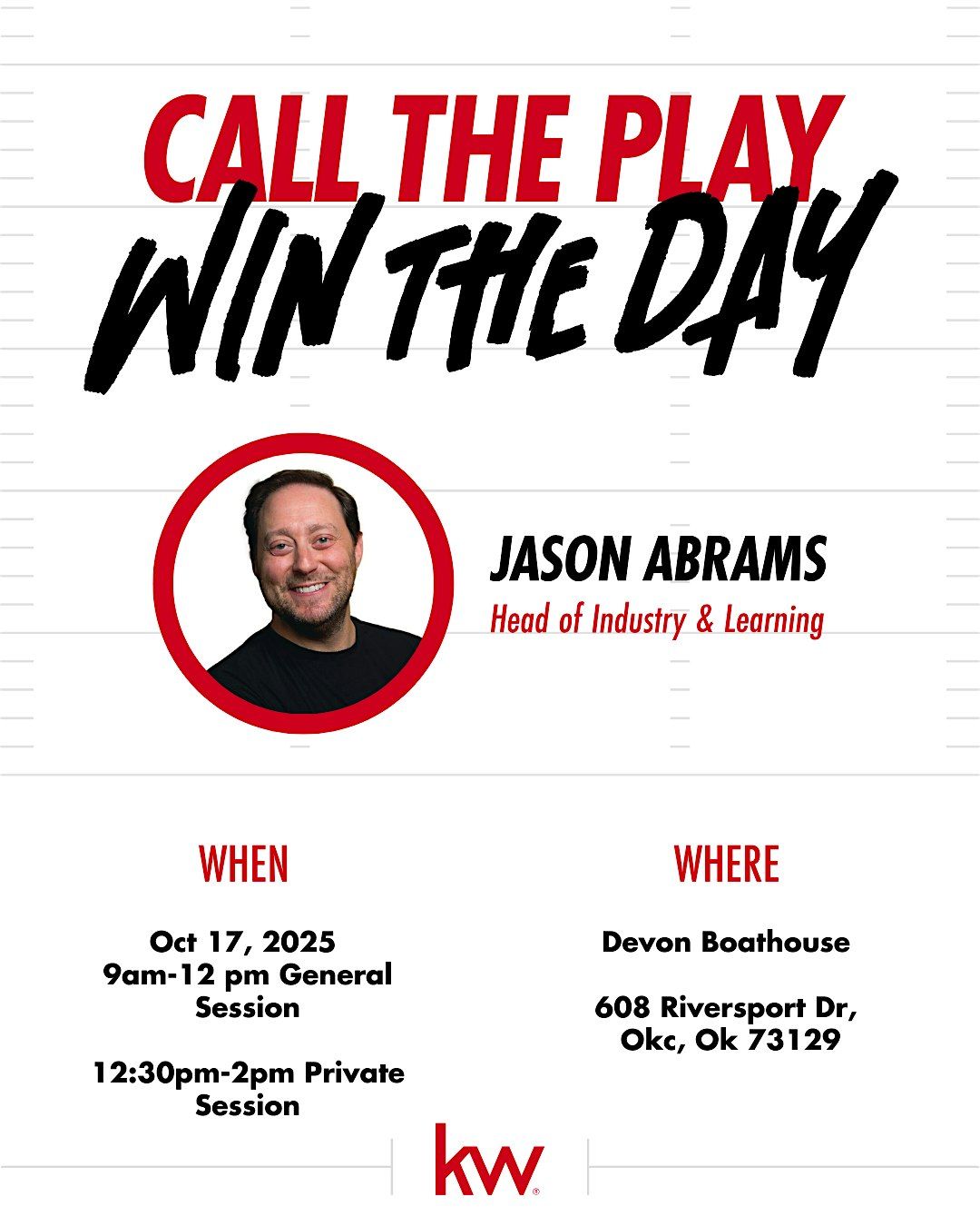 Call the Play, Win the Day, 17 October | Event in Oklahoma City | AllEvents