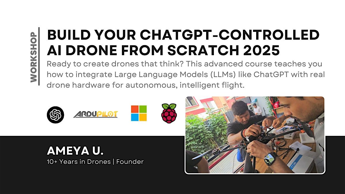 Learn to Build AI Drones – ₹3,799 Only + Free Udemy Course, 6 September | Event in Bengaluru | AllEvents