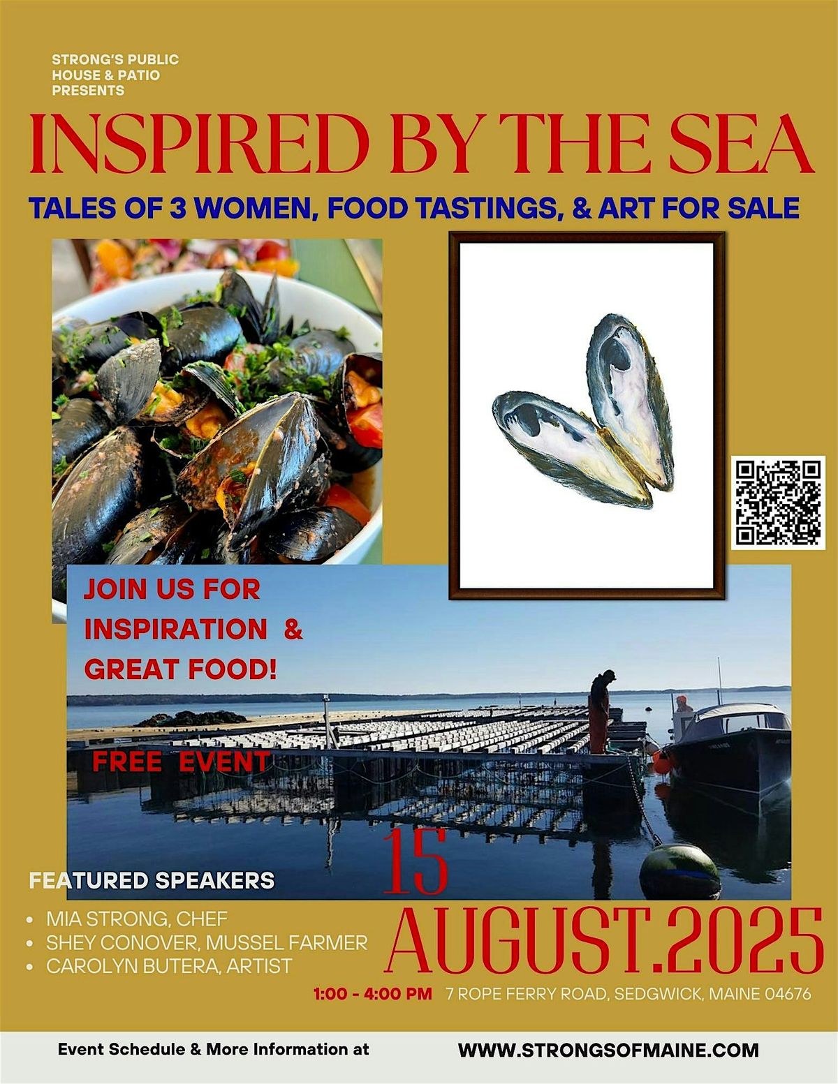 Inspired By The Sea, 15 August | Event in Sedgwick | AllEvents