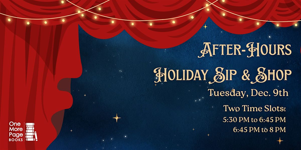After-Hours Holiday Sip & Shop at One More Page Books, 9 December | Event in Arlington | AllEvents
