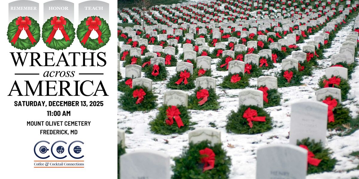 12/13 - CCC Volunteer Event - Wreaths Across America, 13 December | Event in Frederick | AllEvents