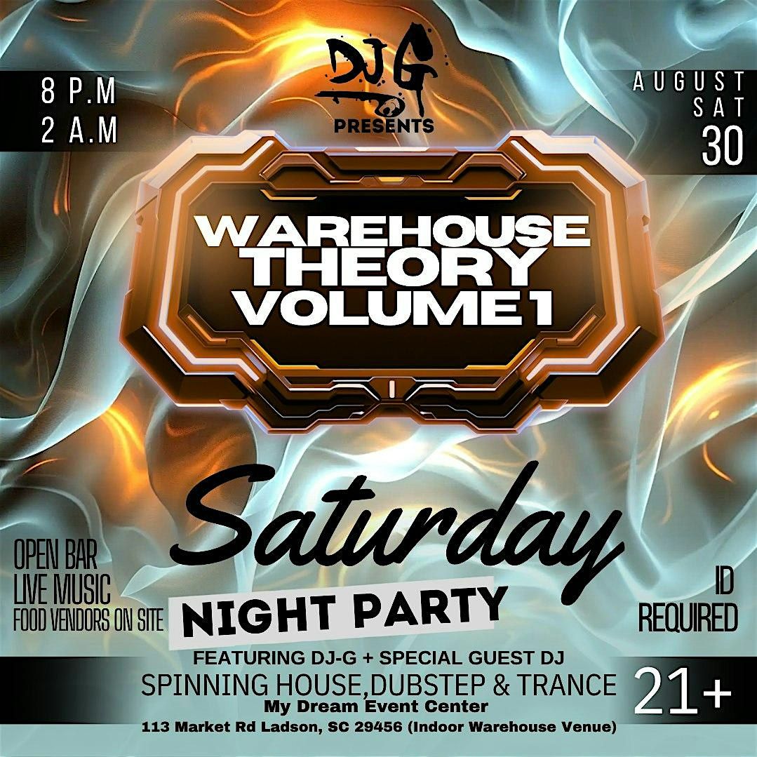 DJG Presents: Warehouse Theory -Volume 1, 30 August | Event in Ladson | AllEvents