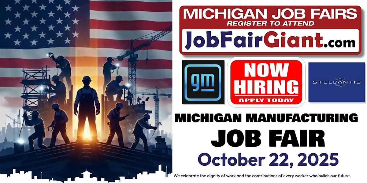 Stellantis and General Motors Michigan Job Fair October 22, 2025, 22 October | Event in Southfield | AllEvents