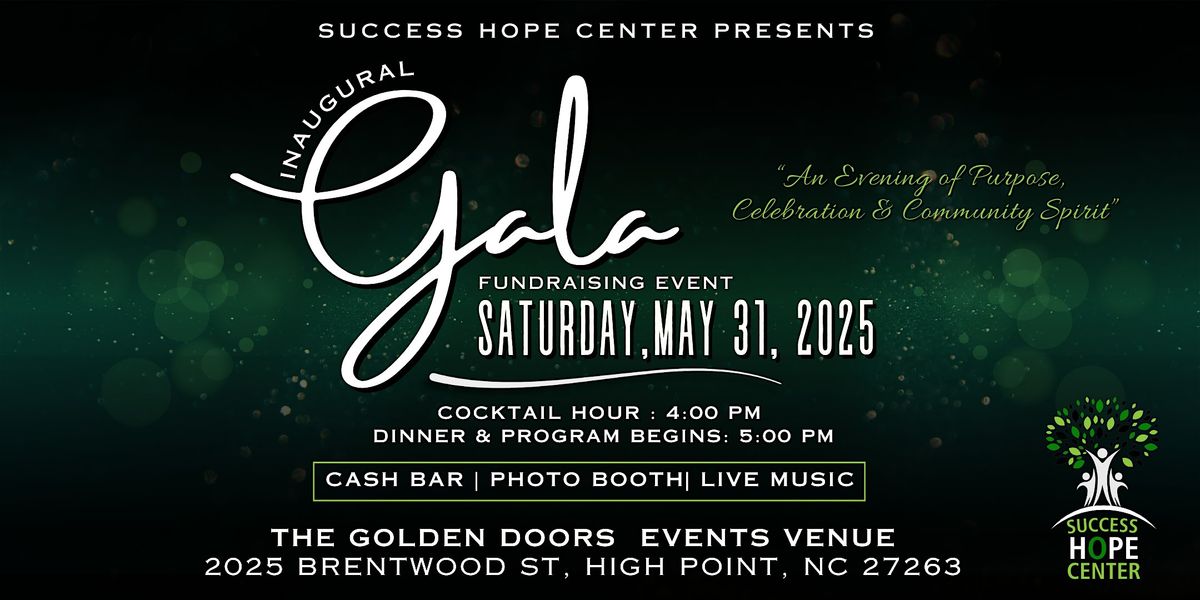 The Inaugural Success Hope Center Fundraising Gala, 31 May | Event in High Point | AllEvents