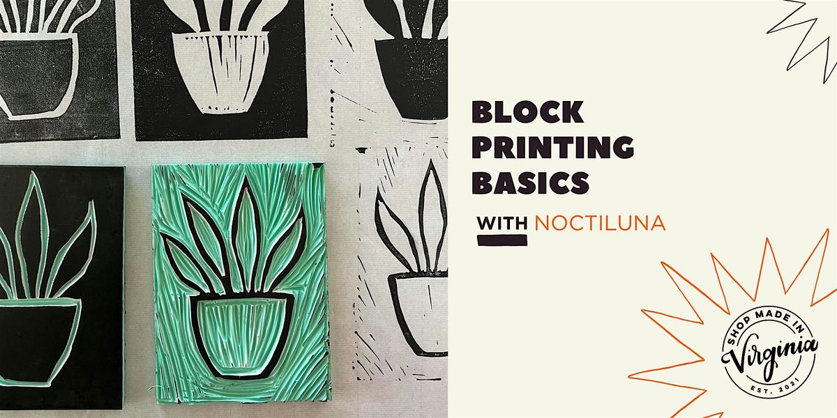 Block Printing Basics w/Noctiluna, 8 November | Event in Alexandria | AllEvents