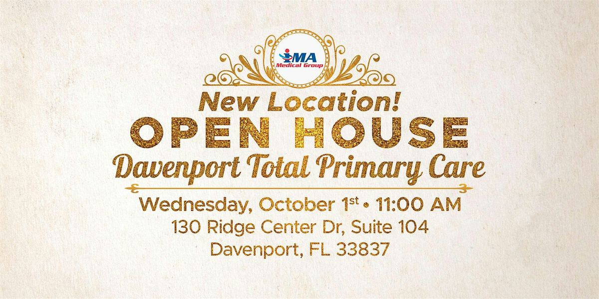 New Location! OPEN HOUSE Davenport Total Primary Care, 1 October | Event in Davenport | AllEvents