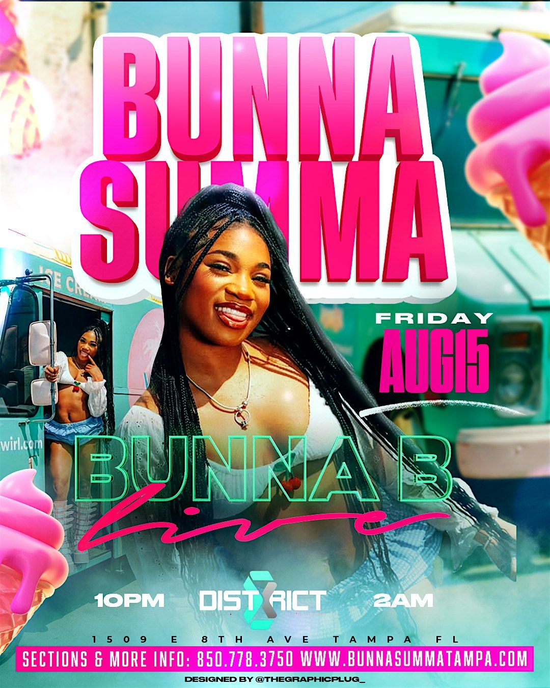 BUNNA B LIVE: BUNNA SUMMA at DISTRICT 8, 15 August | Event in Tampa | AllEvents