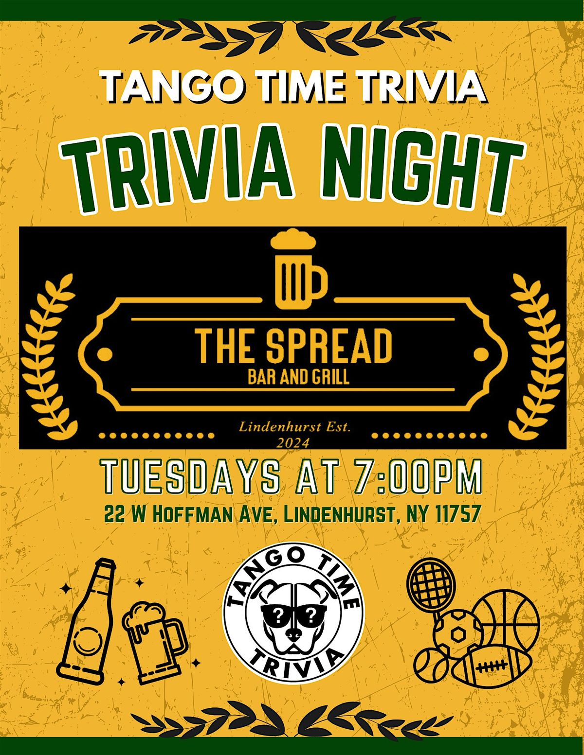 FREE Tuesday Trivia Show! The Spread in Lindenhurst | Event in Lindenhurst | AllEvents