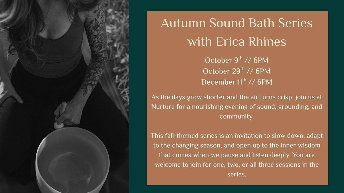 Autumn Sound Bath Series at Nurture | Event in Denver | AllEvents