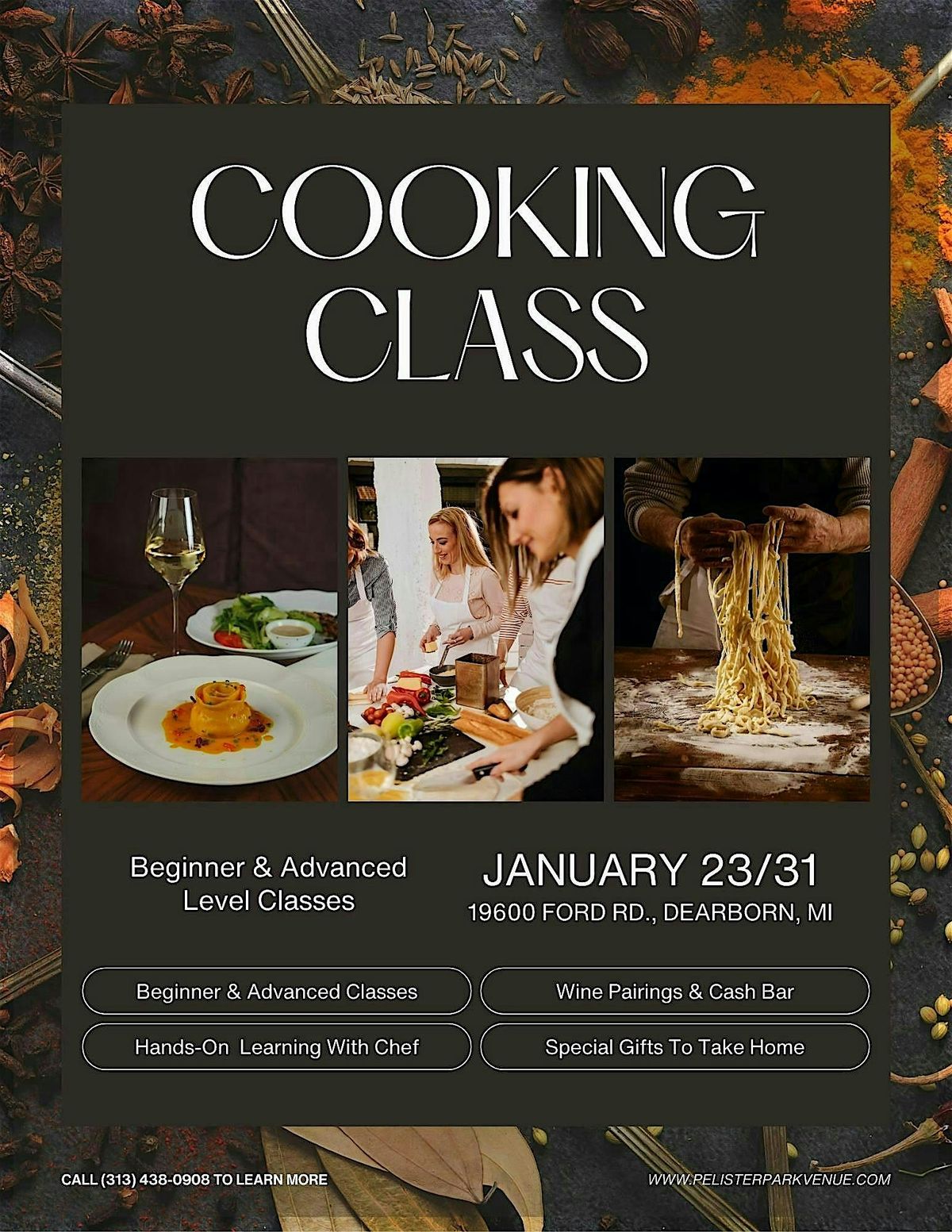 Mediterranean Small Plates Experience - Beginner/Intermediate Cooking Cass, 23 January | Event in Dearborn
