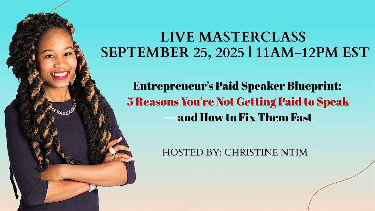5 Reasons You’re Not Getting Paid to Speak — and How to Fix Them Fast (DC), 25 September | Event in Washington