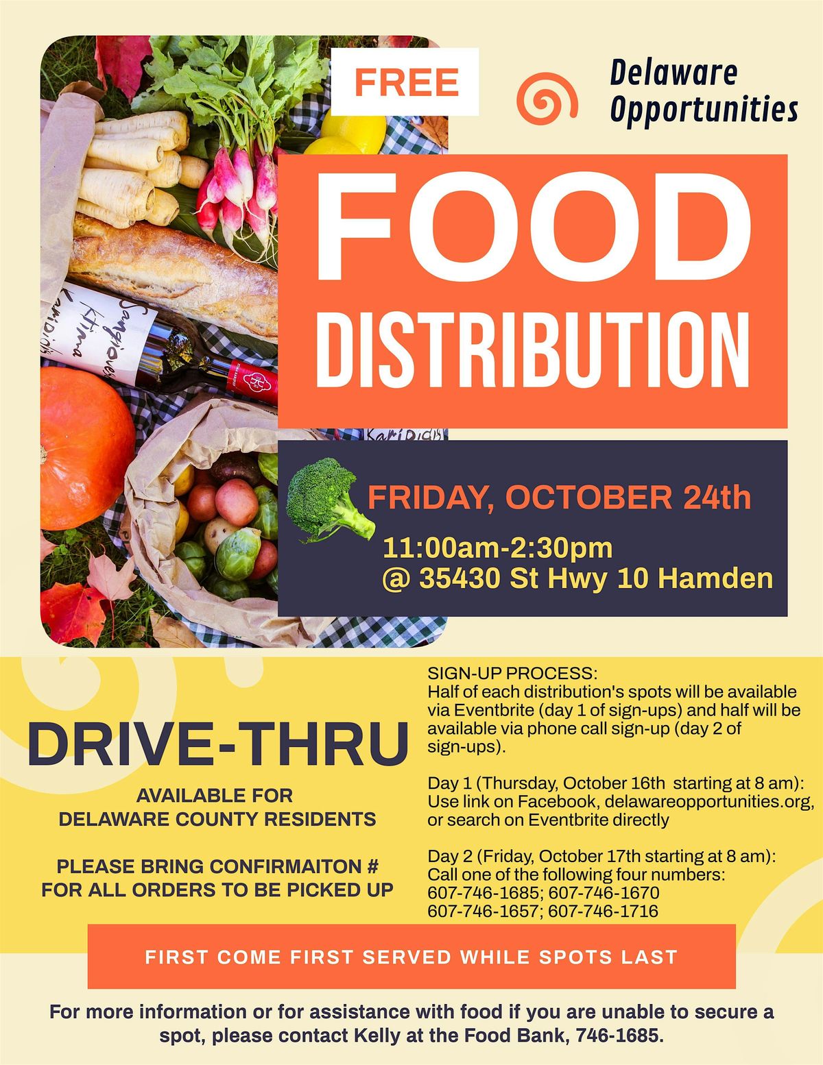 Food Distribution, 24 October | Event in Hamden | AllEvents