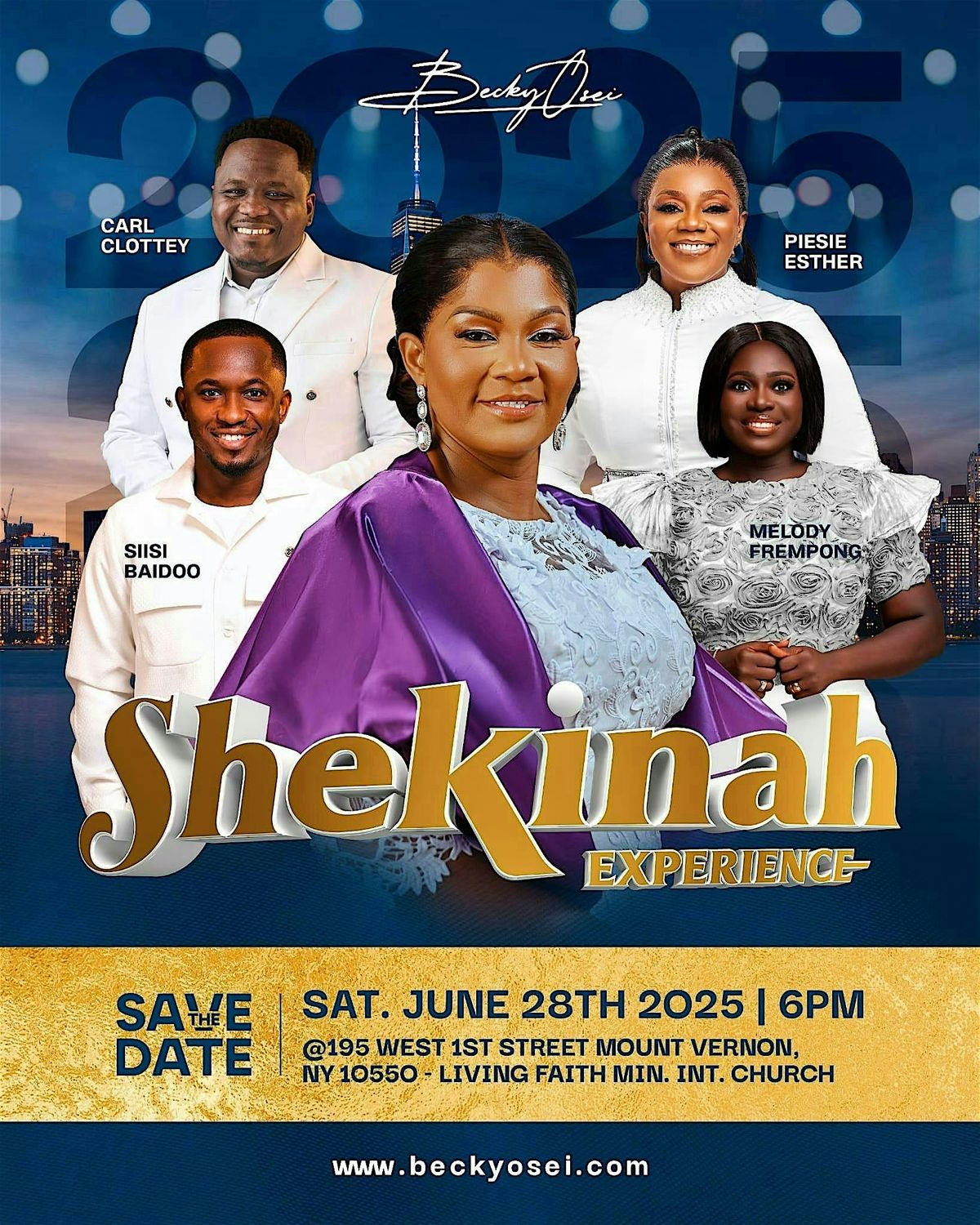 BOMM Shekinah Experience 2025, 28 June | Event in Mount Vernon | AllEvents