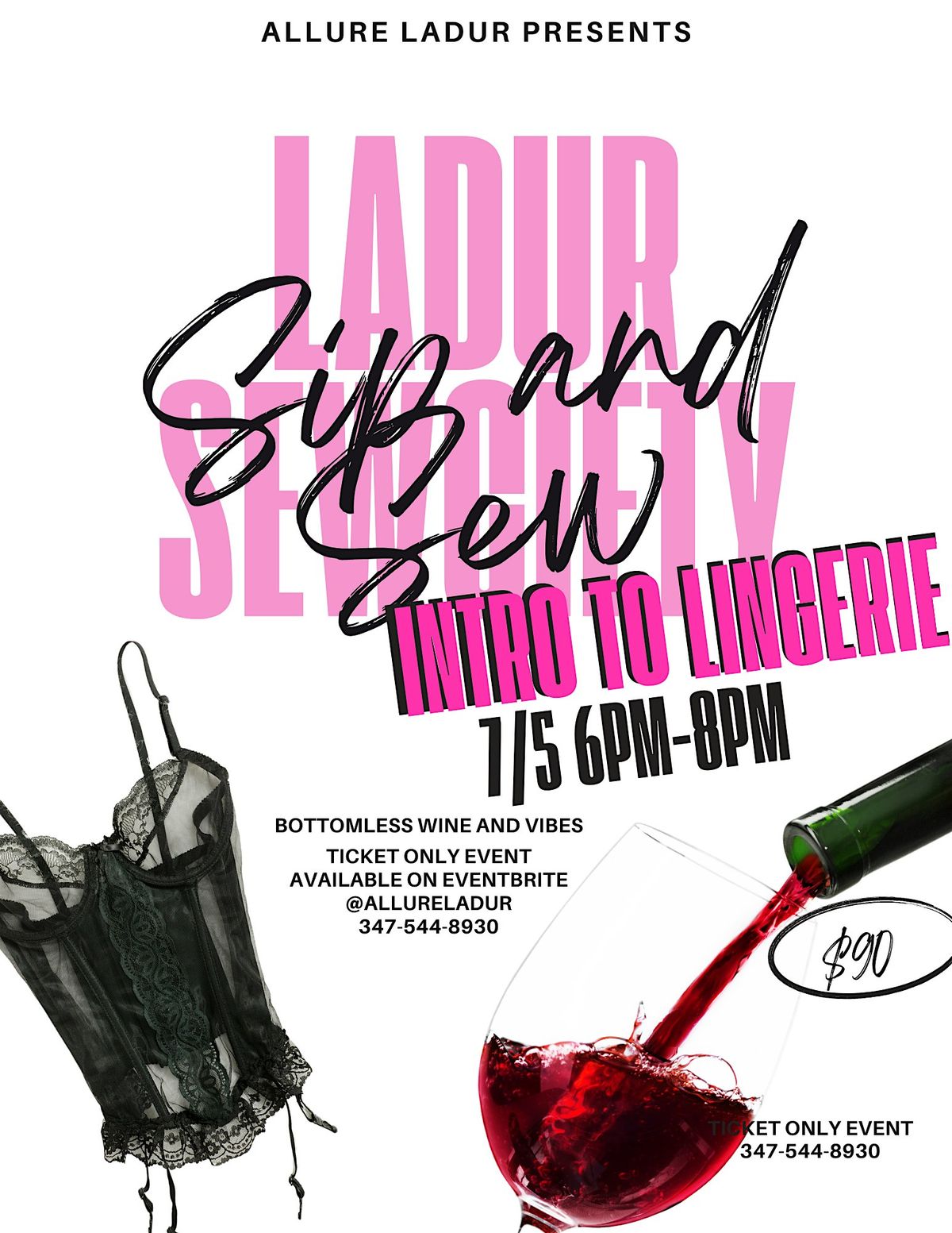 Sip and Sew: Intro to lingerie, 5 July | Event in Stamford | AllEvents