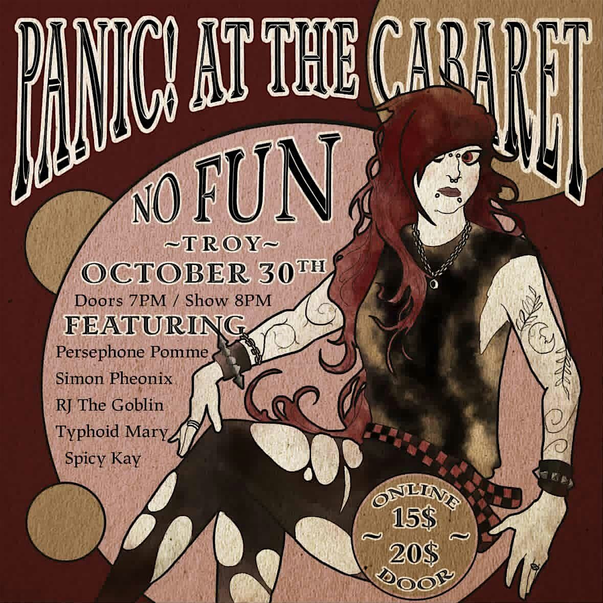 Panic! At The Cabaret!, 30 October | Event in Troy | AllEvents