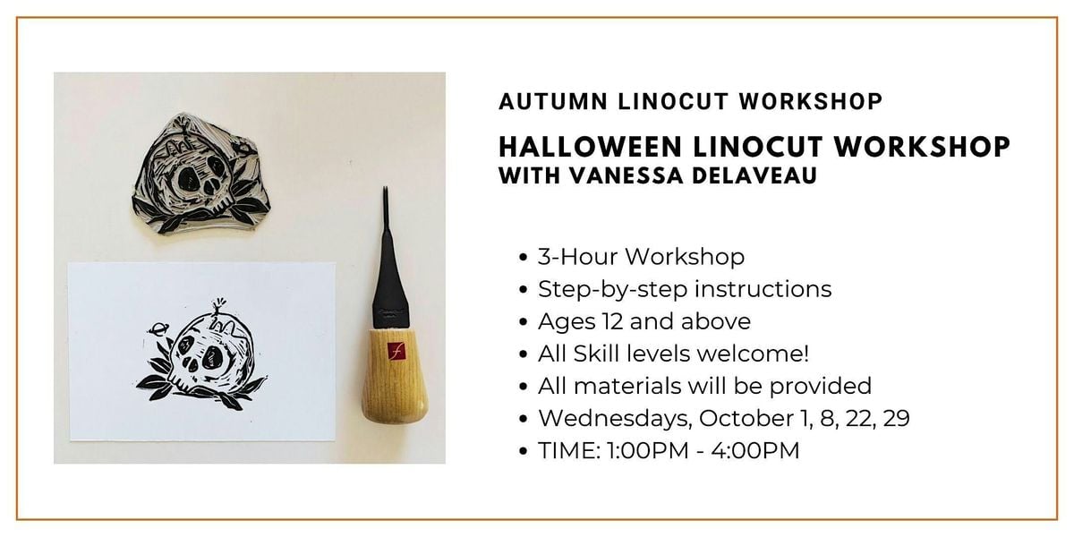 Halloween Linocut Workshop with Vanessa Delaveau, 1 October | Event in Ottawa | AllEvents