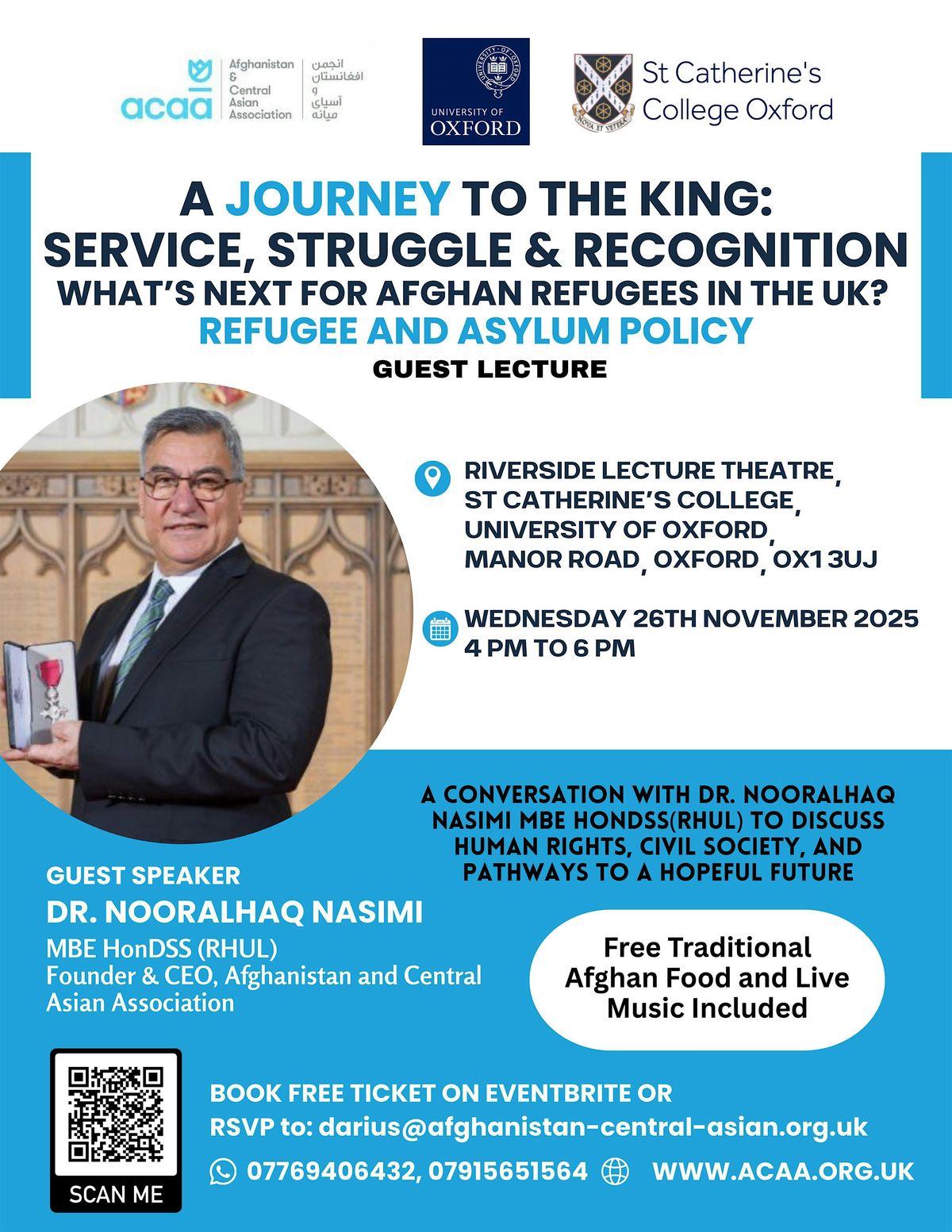 WHAT’S NEXT FOR AFGHAN REFUGEES IN THE UK? REFUGEE AND ASYLUM POLICY, 26 November | Event in Oxford | AllEvents