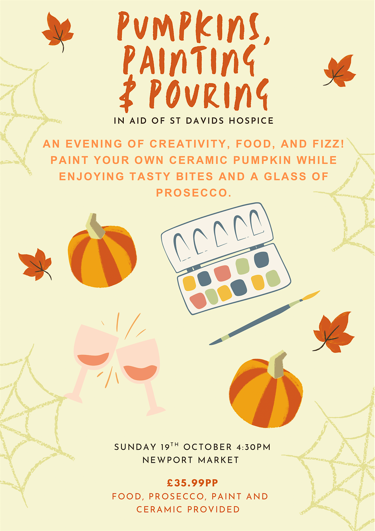 Pumpkin Paint and Sip Fundraiser, 19 October | Event in Newport | AllEvents